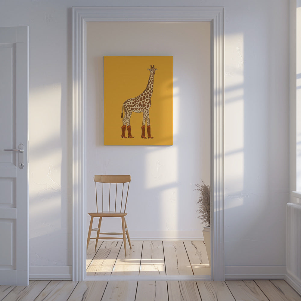 Jolene the Cowgirl Giraffe | Canvas