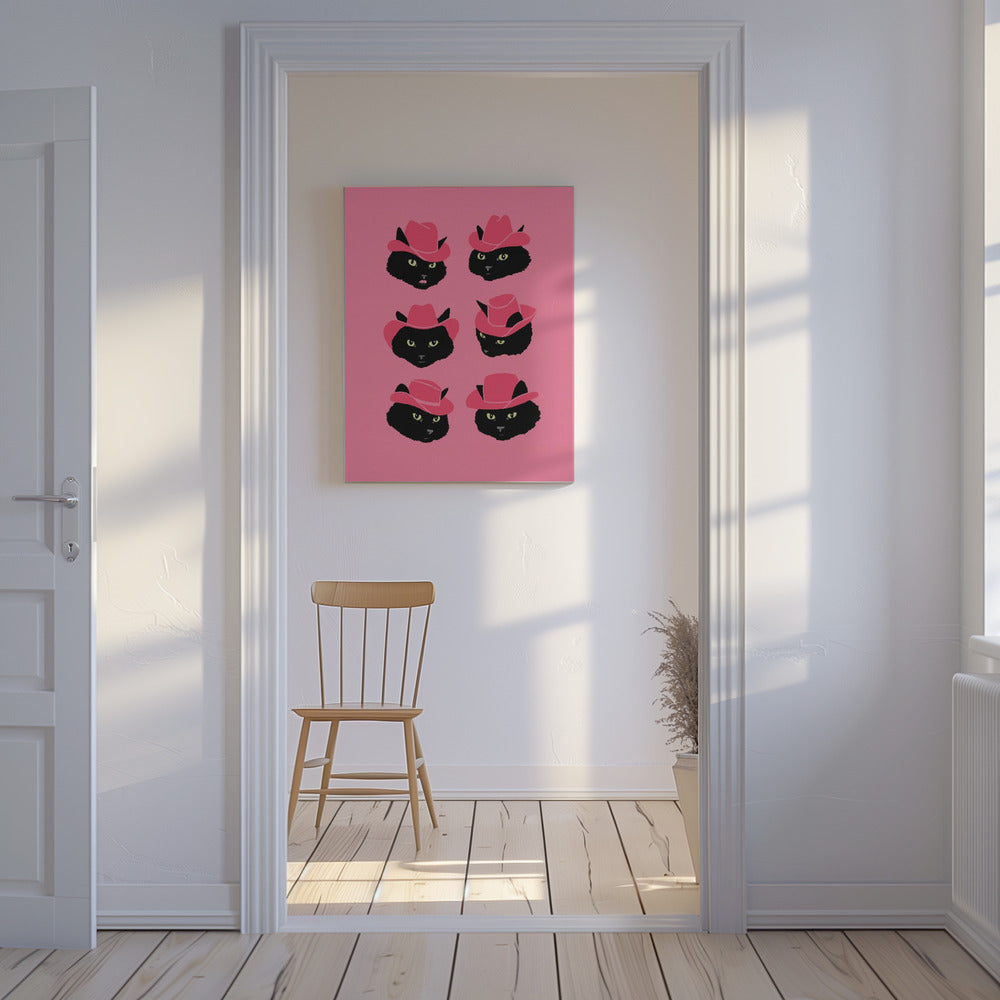 Marcy the Cowgirl Cat | Canvas