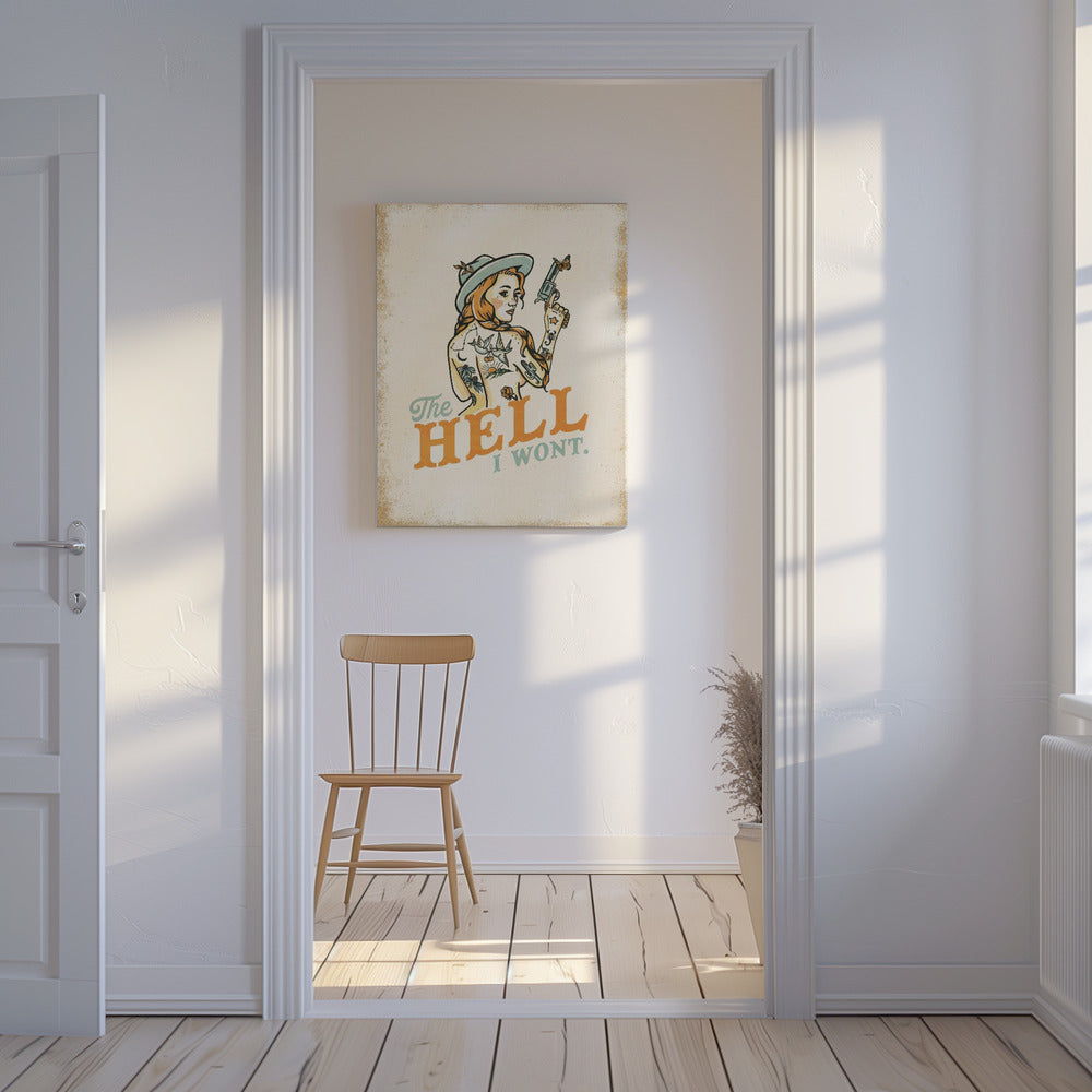 Helvete, jag brukar inte ha en fräck tatuerings-pinuptjej | Canvas
