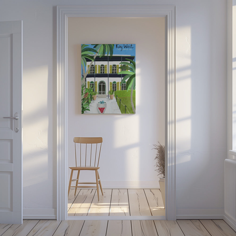 Ernest Hemingways Haus, Key West Hemingway, Florida, von der Künstlerin Carla Daly | Leinwand-Bilder