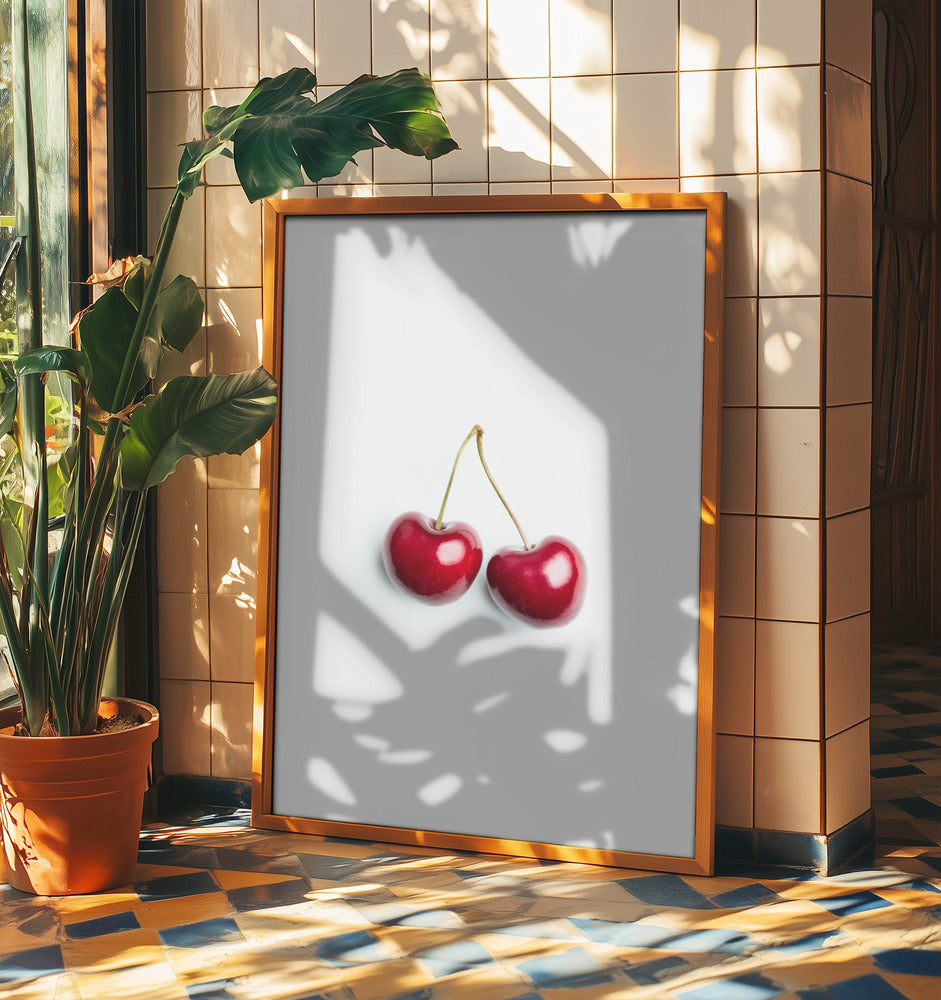 Et par kirsebær | Plakater - Kunsttryk