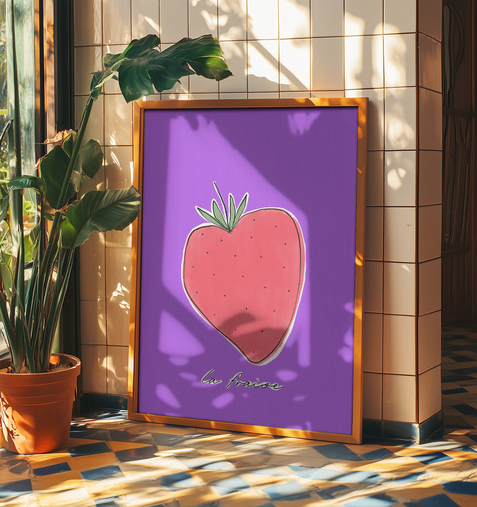 Stylized Strawberry Delight | Poster