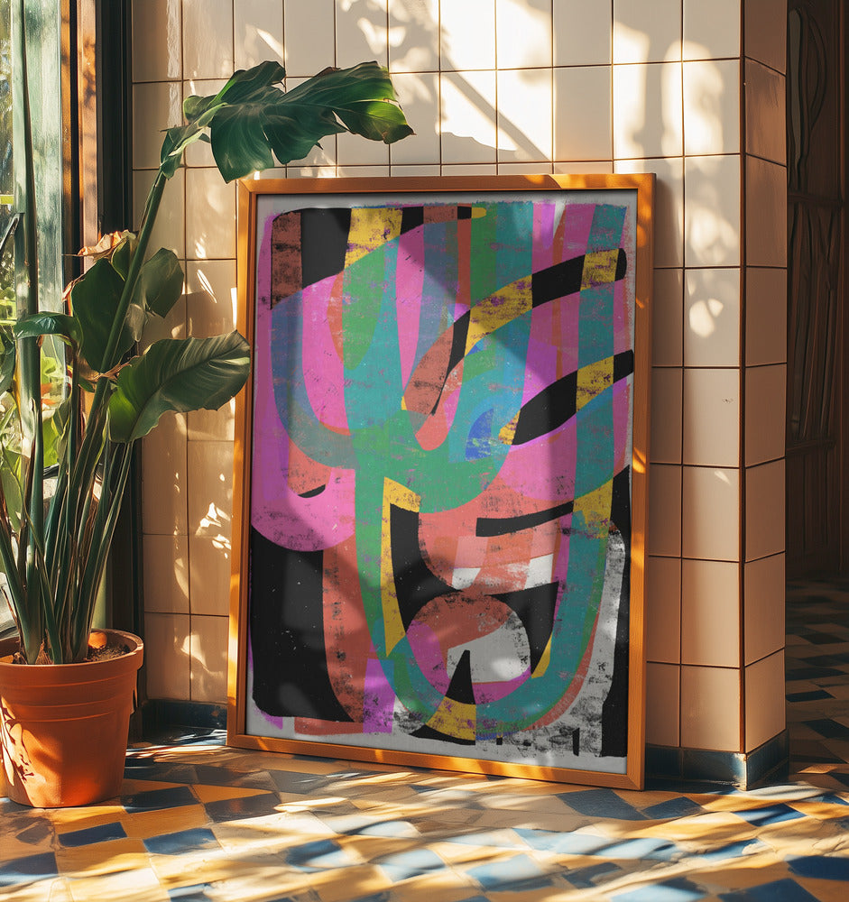 Färgglatt kaos | Poster
