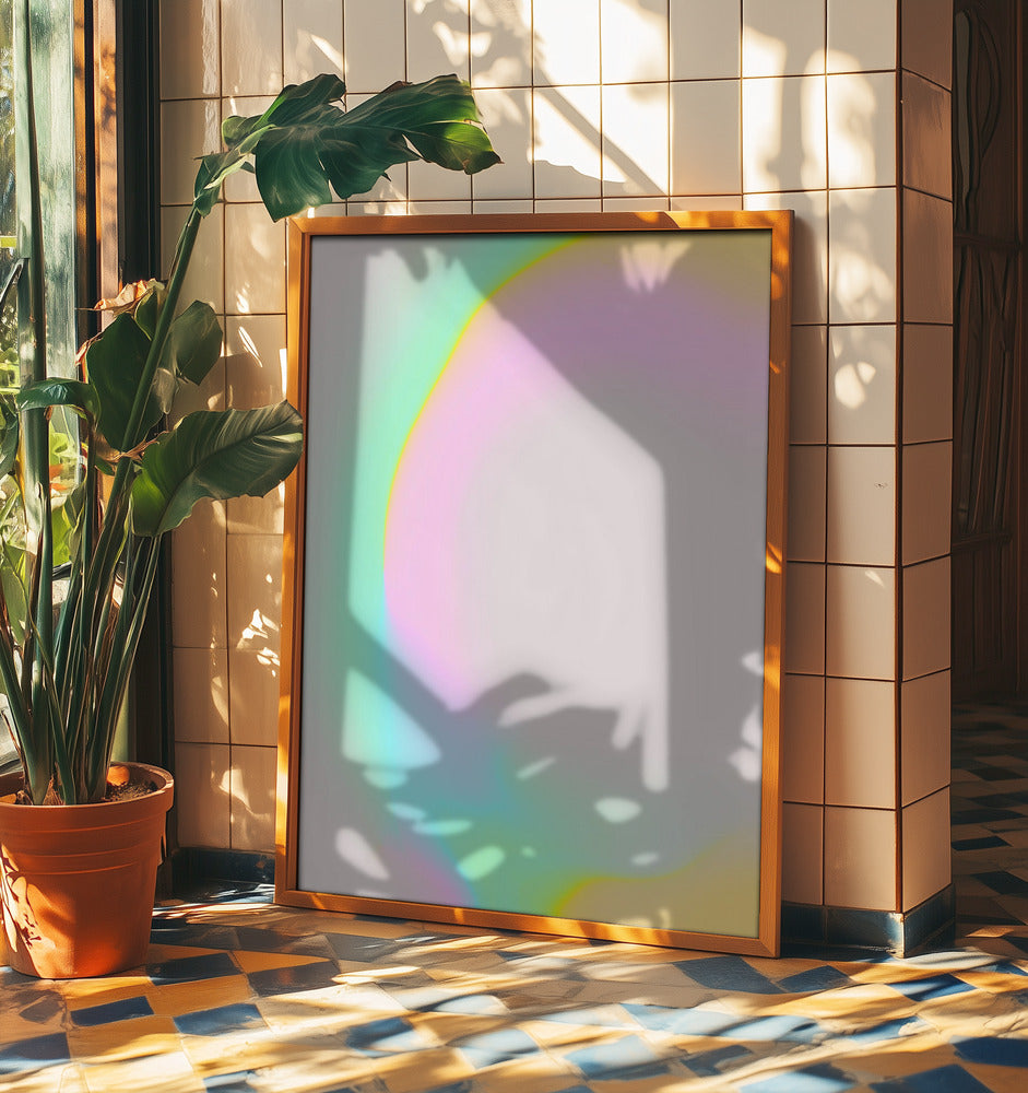 Pastel Glow Curve | Poster