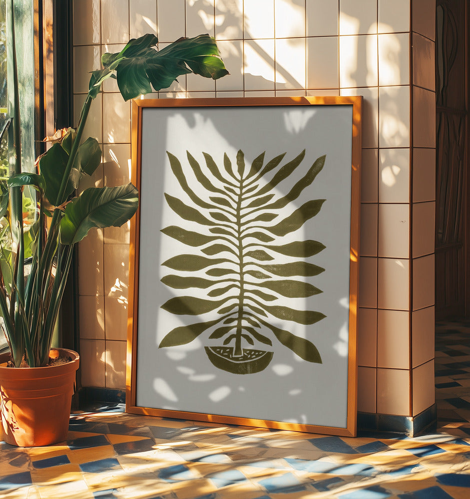 Plante à cent feuilles n° 22 / Impression linogravure | Posters - Affiche Artistique