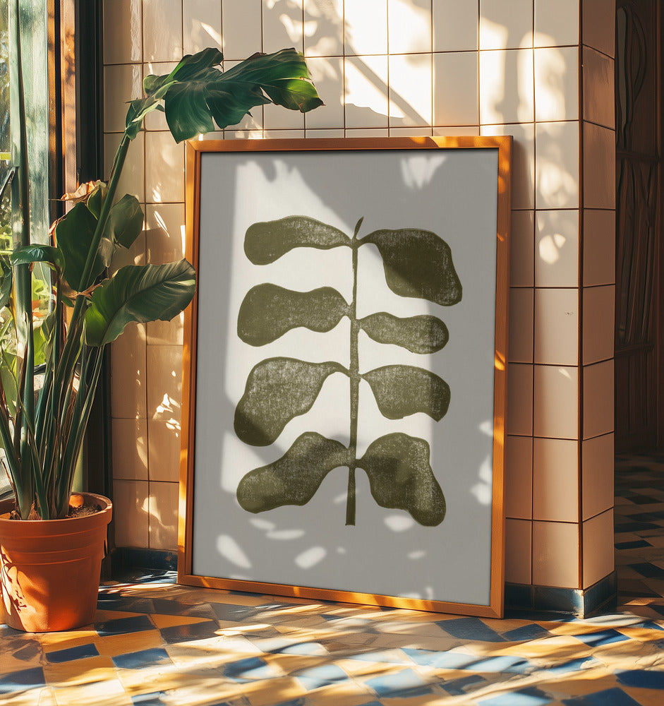 Plante de linogravure | Posters - Affiche Artistique