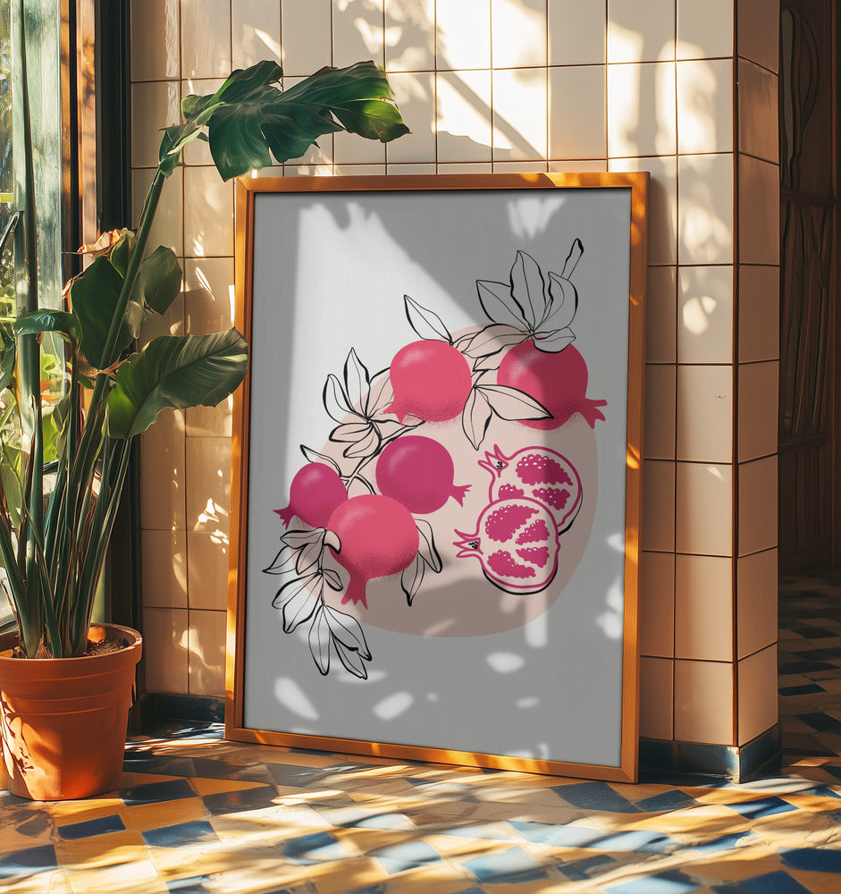 Fathia pomegranates | Poster