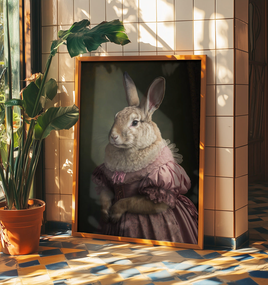 Regal Rabbit Lady | Poster