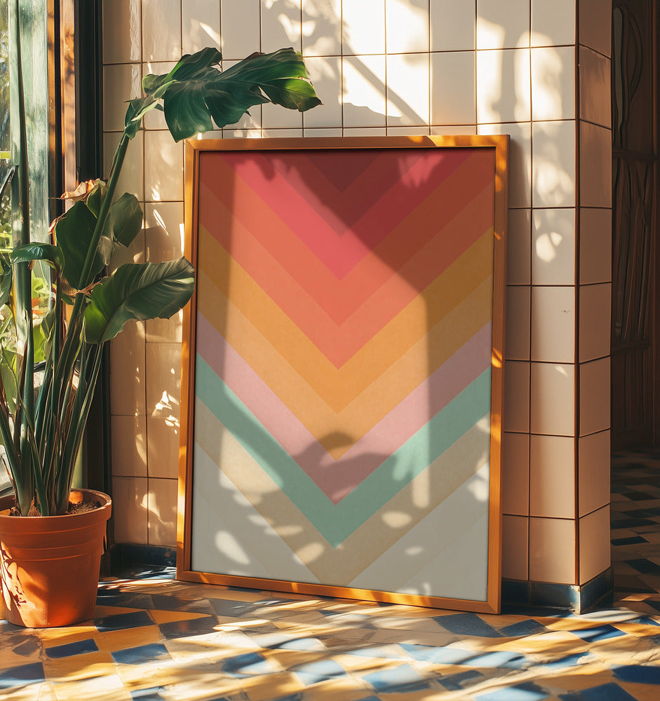 Rainbow Chevrons | Poster