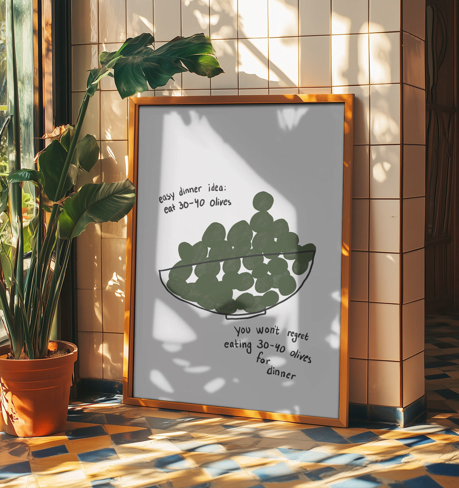 Olive Dinner Delight | Poster