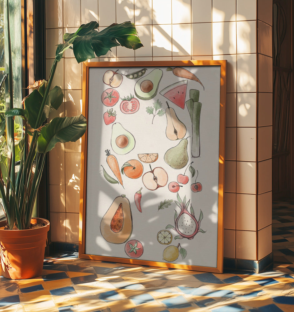 Tropical Vegetable illustration | Poster