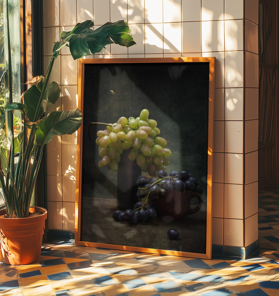 Nature morte avec des raisins et une abeille | Posters - Affiche Artistique