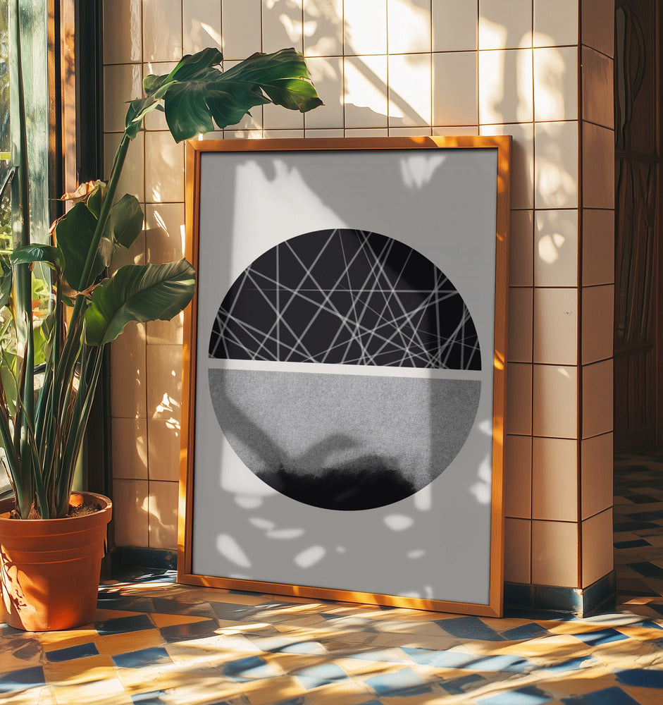 Black and White Sphere | Poster
