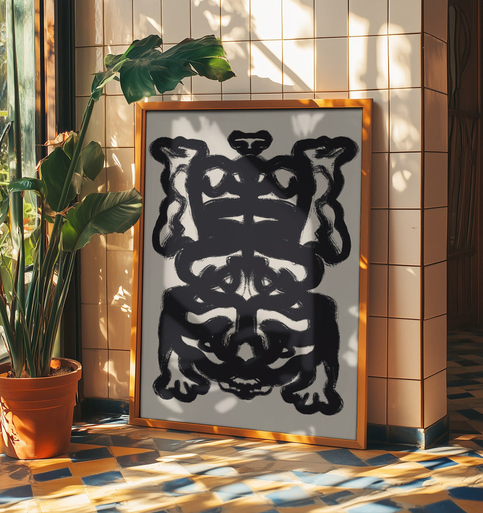 Symmetrical Black Pattern | Poster