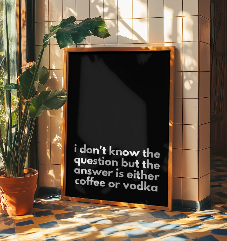 Coffee or Vodka Dilemma | Poster