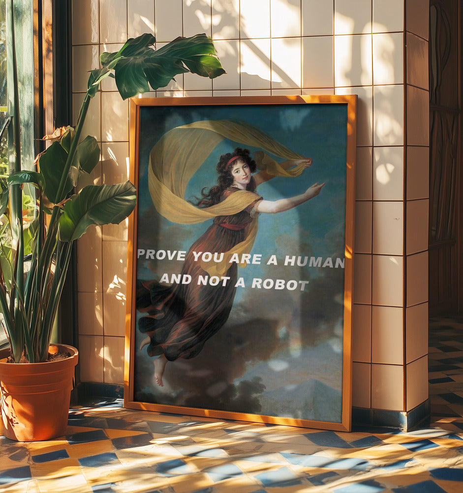 Prove you are a human and not a robot. | Poster