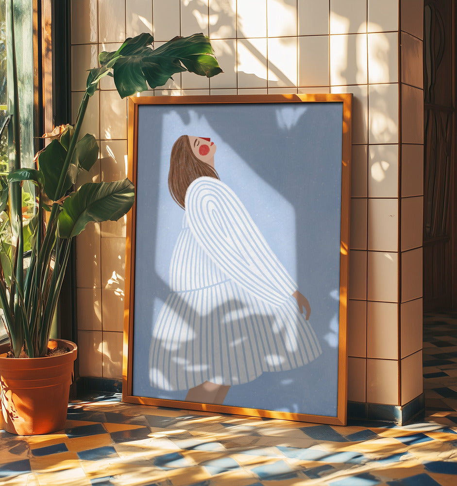 The Woman With the Blue Stripes | Poster