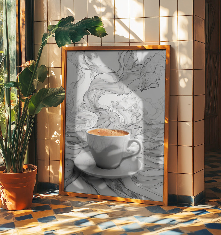 I Love Coffee Food Illustration Art (7) | Poster