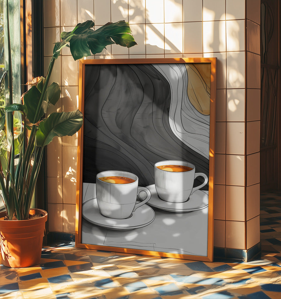I Love Coffee Food Illustration Art (12) | Poster
