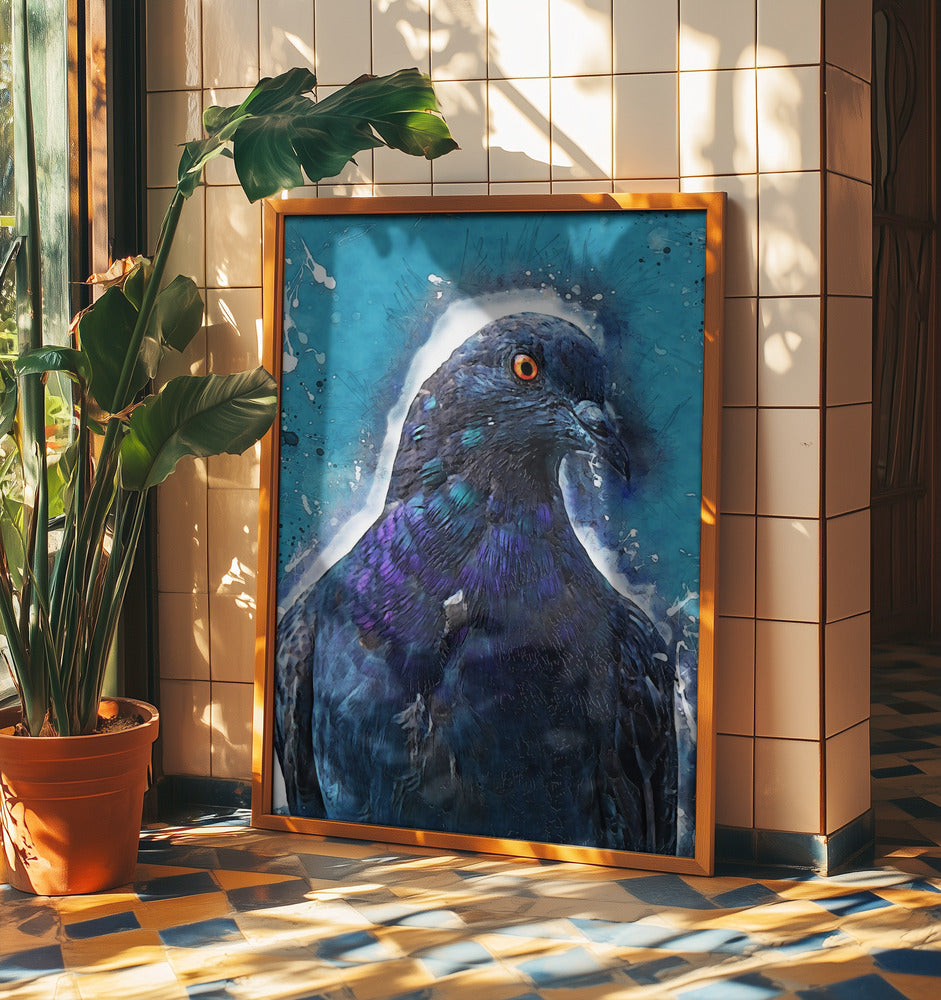Animal Dove Bird Watercolor Animal Art | Poster