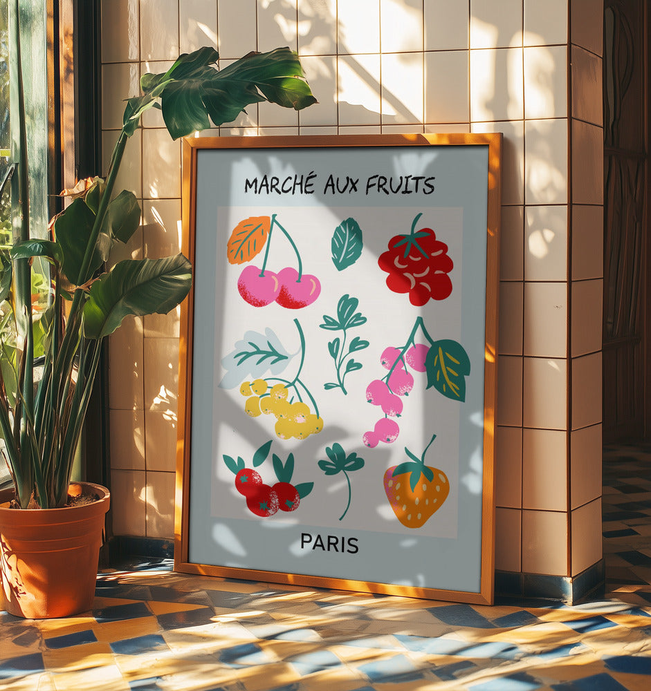 Fruit Market Paris | Poster