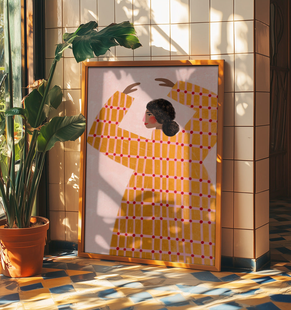 The Woman With the Checked Dress | Poster