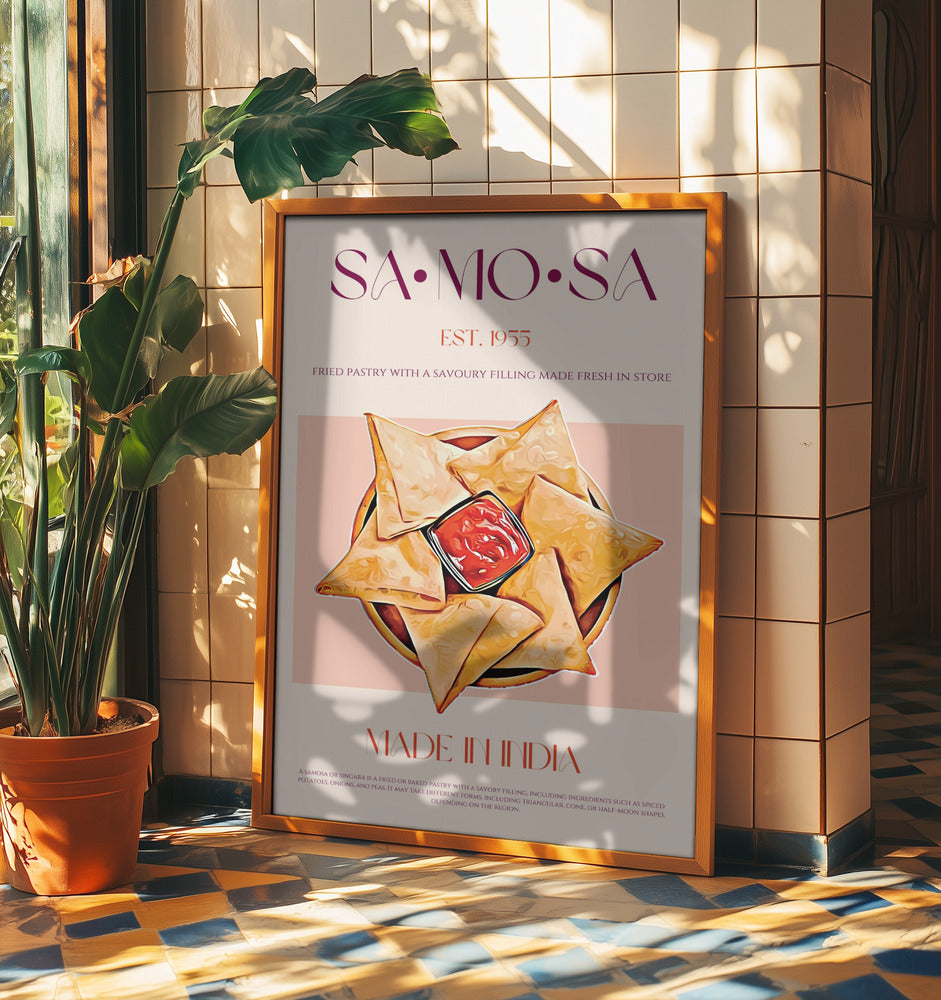 Indiska friterade samosas | Poster