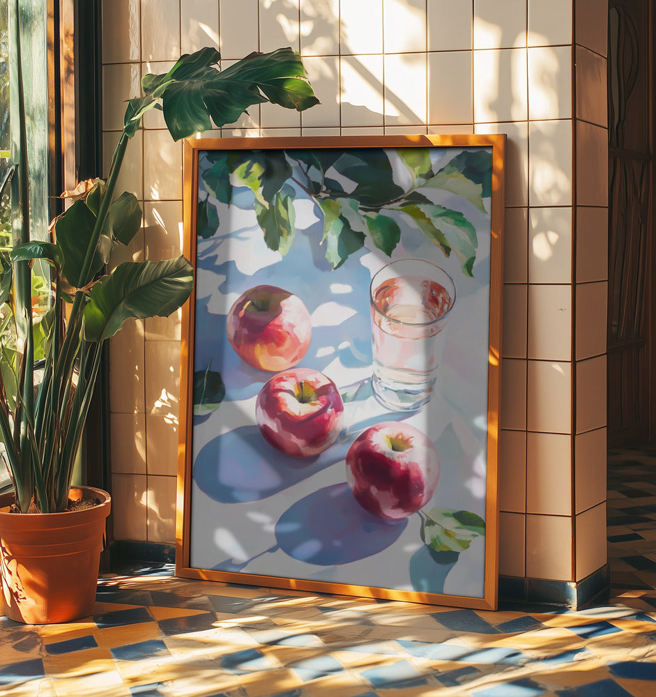 Äpplen och reflektioner | Poster