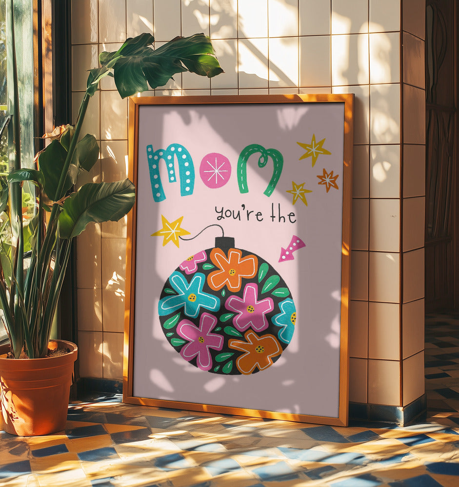 Mammas blomsterglädje | Poster
