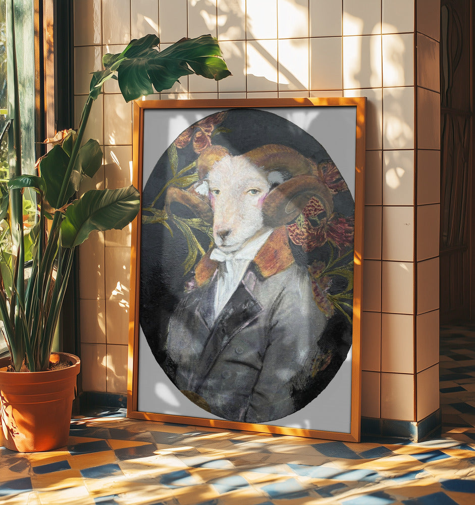 Regal Ram Portrait | Poster