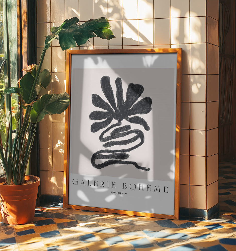 Black Petal Whirl | Poster
