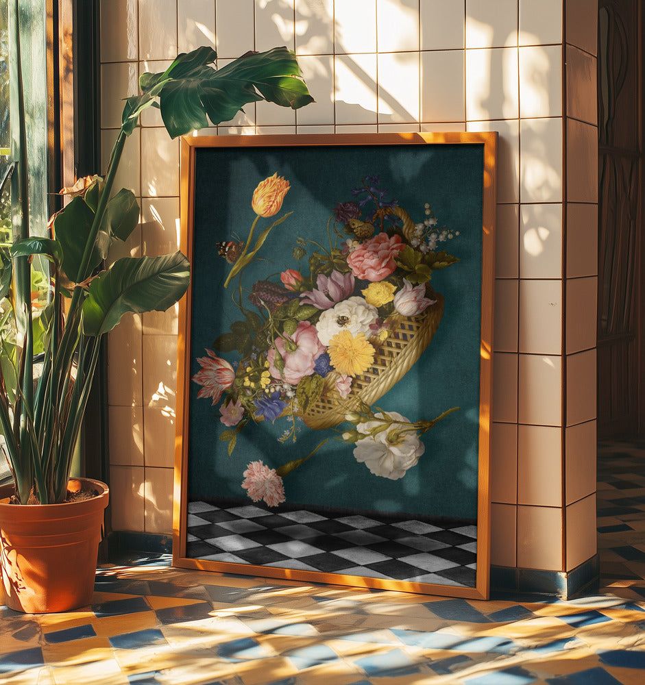 Floating Floral Basket | Poster