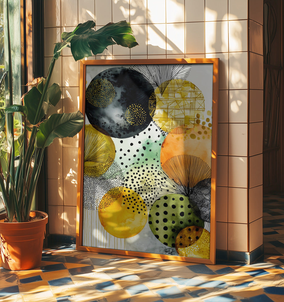 Composition with Overlapping Circles | Poster