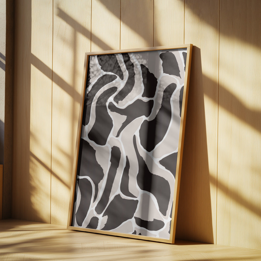 Monochrome Wellen | Poster