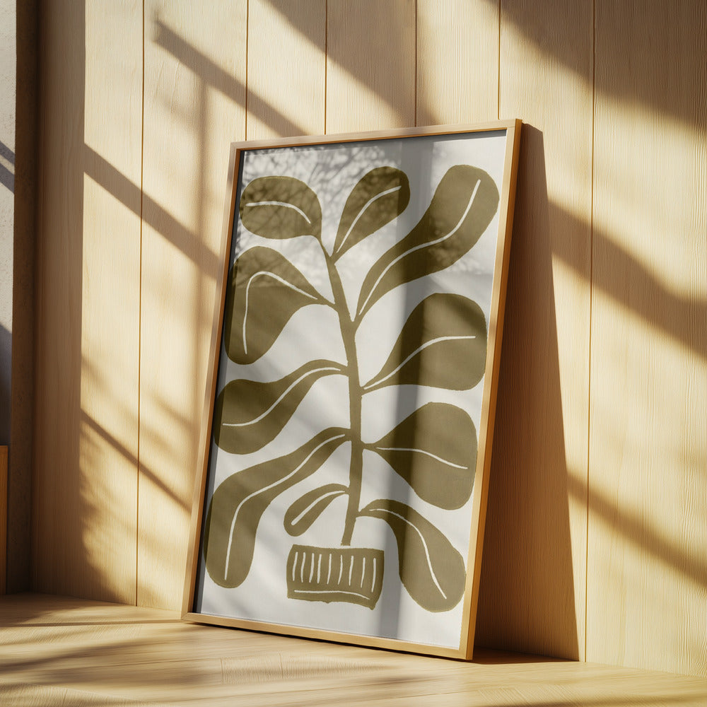 Linogravure Plante d'intérieur #2 | Posters - Affiche Artistique