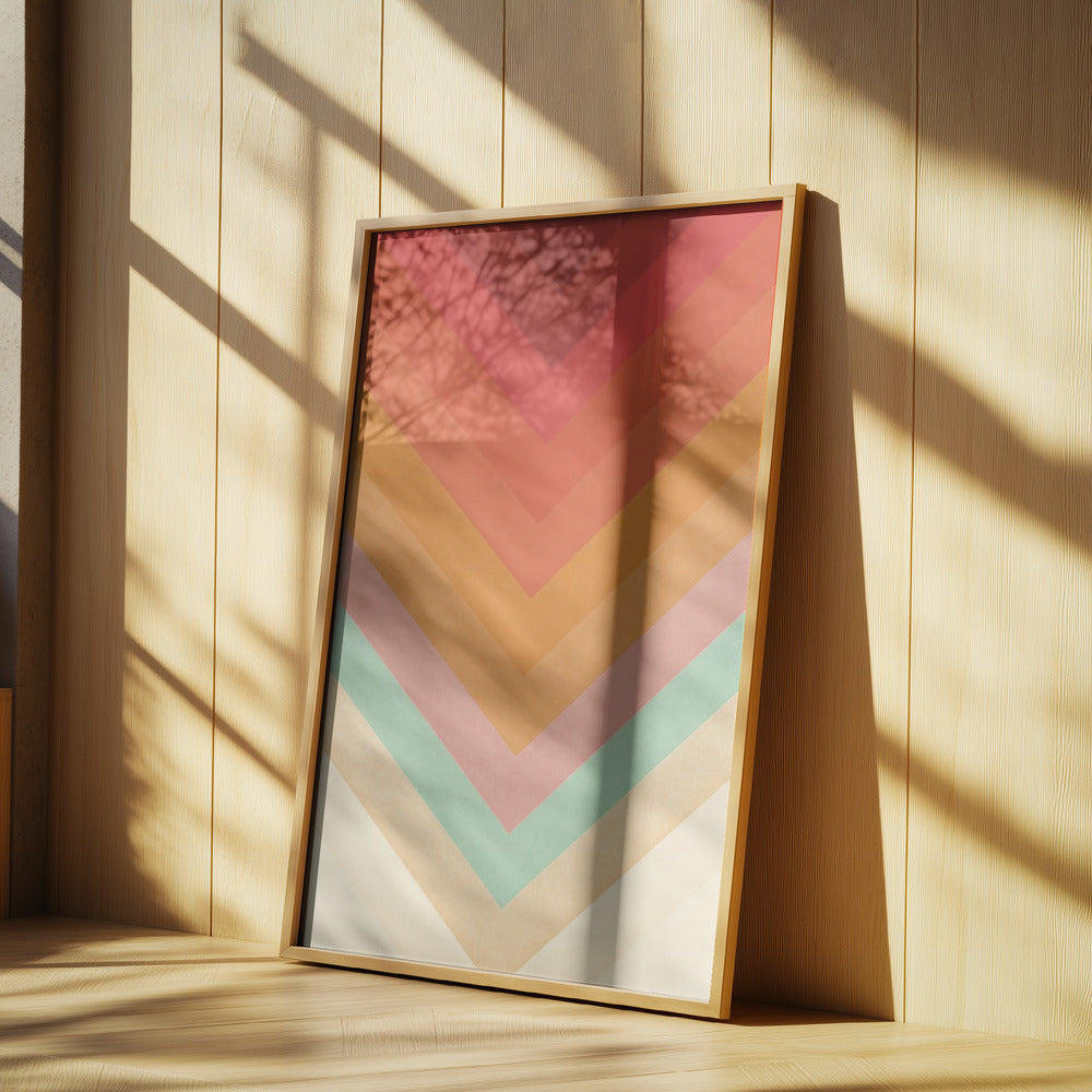 Rainbow Chevrons | Poster