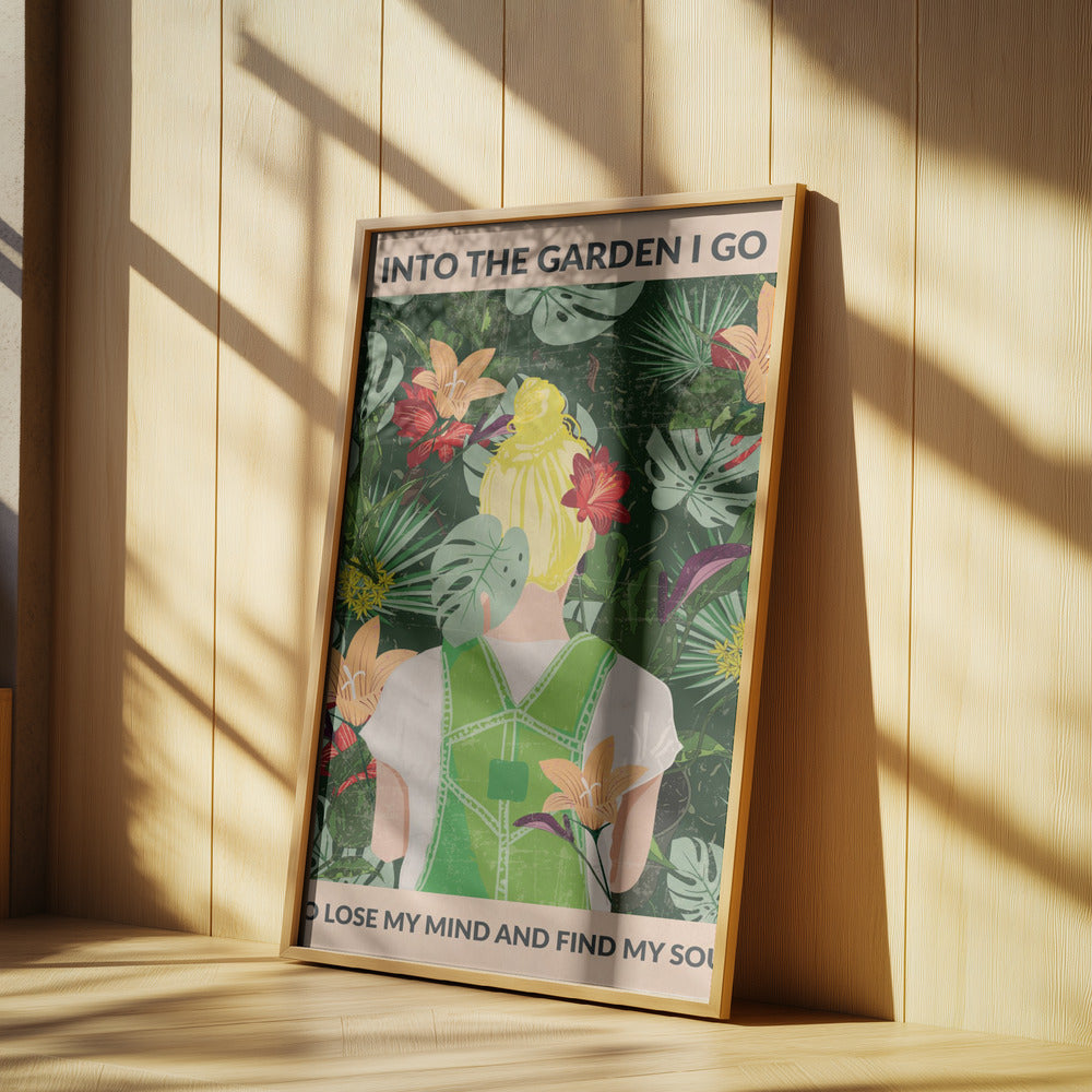 En el jardín (rubia) | Posters - Impresiones de Arte