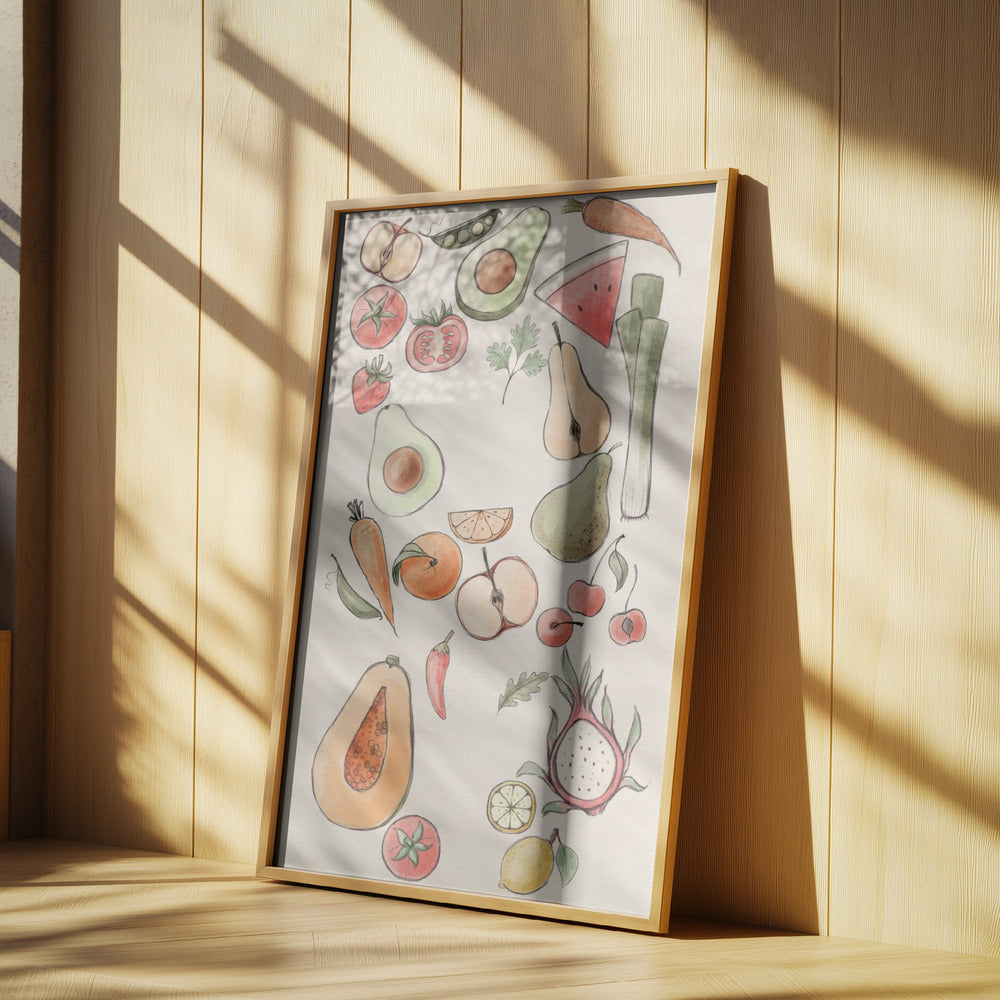Tropical Vegetable illustration | Poster