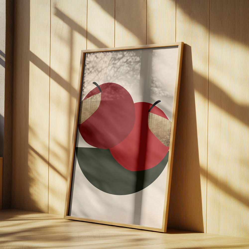 Dos manzanas rojas | Posters - Impresiones de Arte
