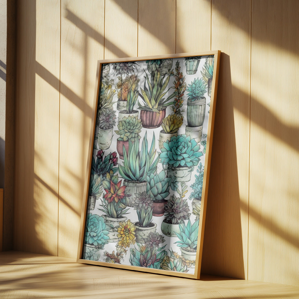 Succulents and cactus 14 POTTED FLORALS | Poster