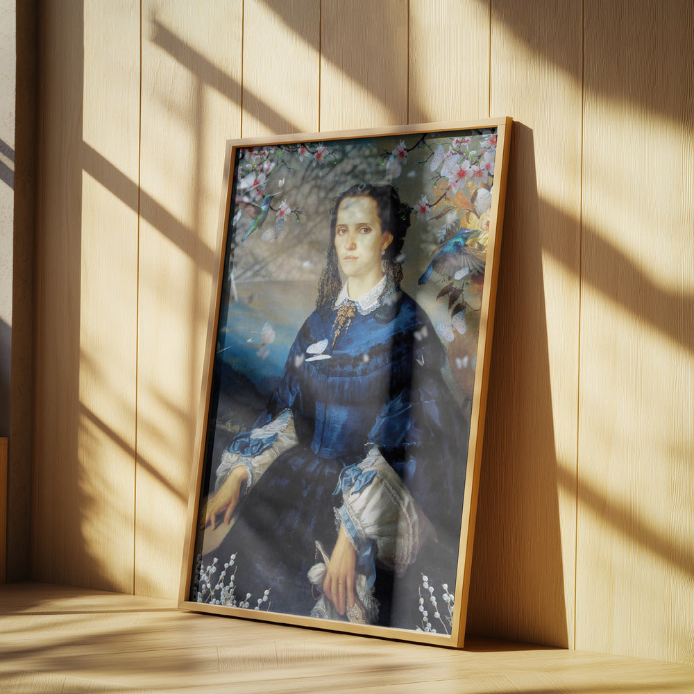 Blå kolibriblommor | Poster