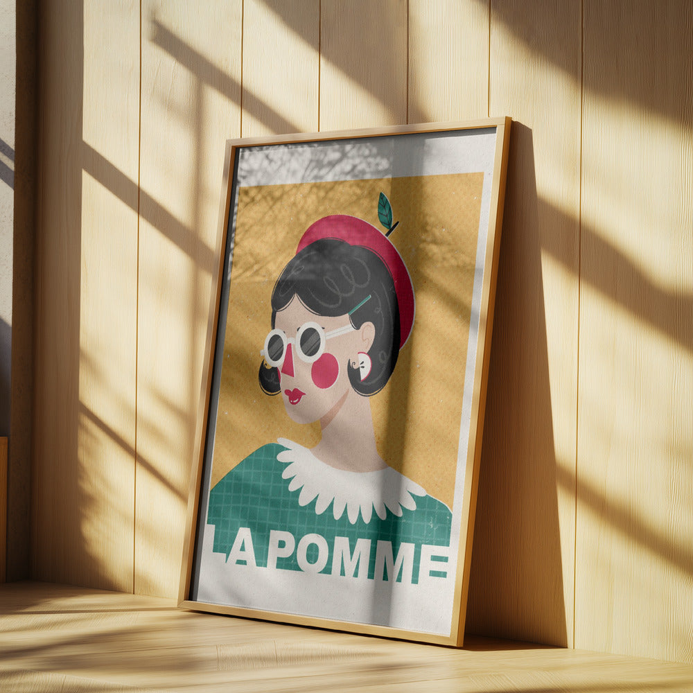 Das französische Modeporträt von Apple | Poster - Kunstdruck
