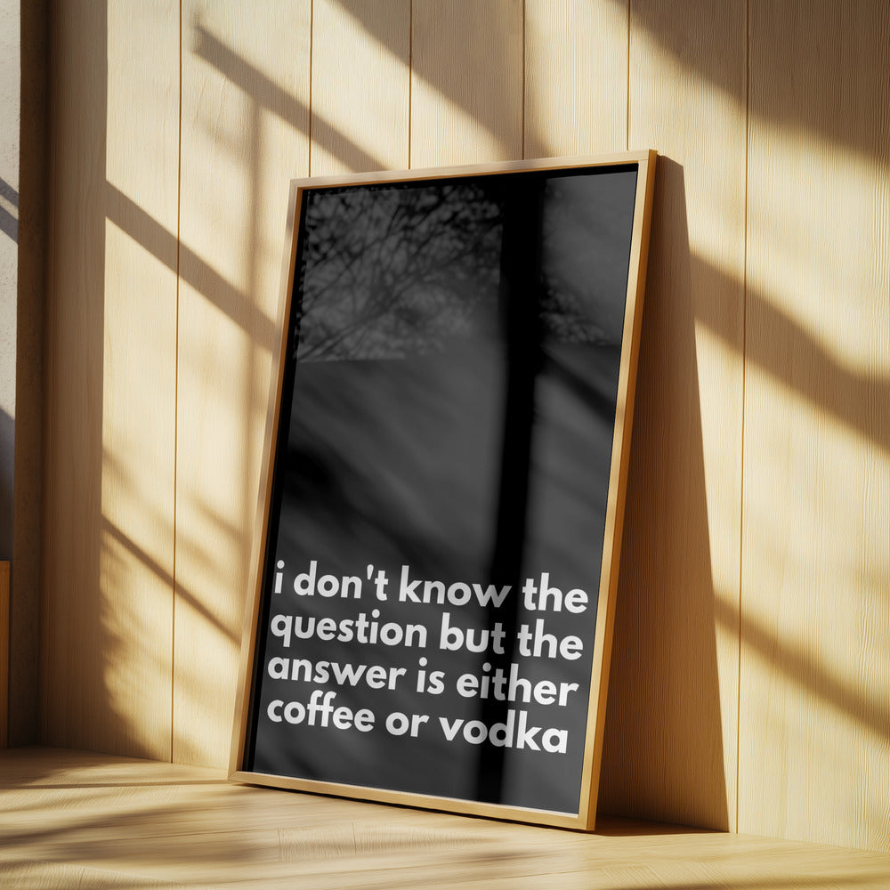Coffee or Vodka Dilemma | Poster