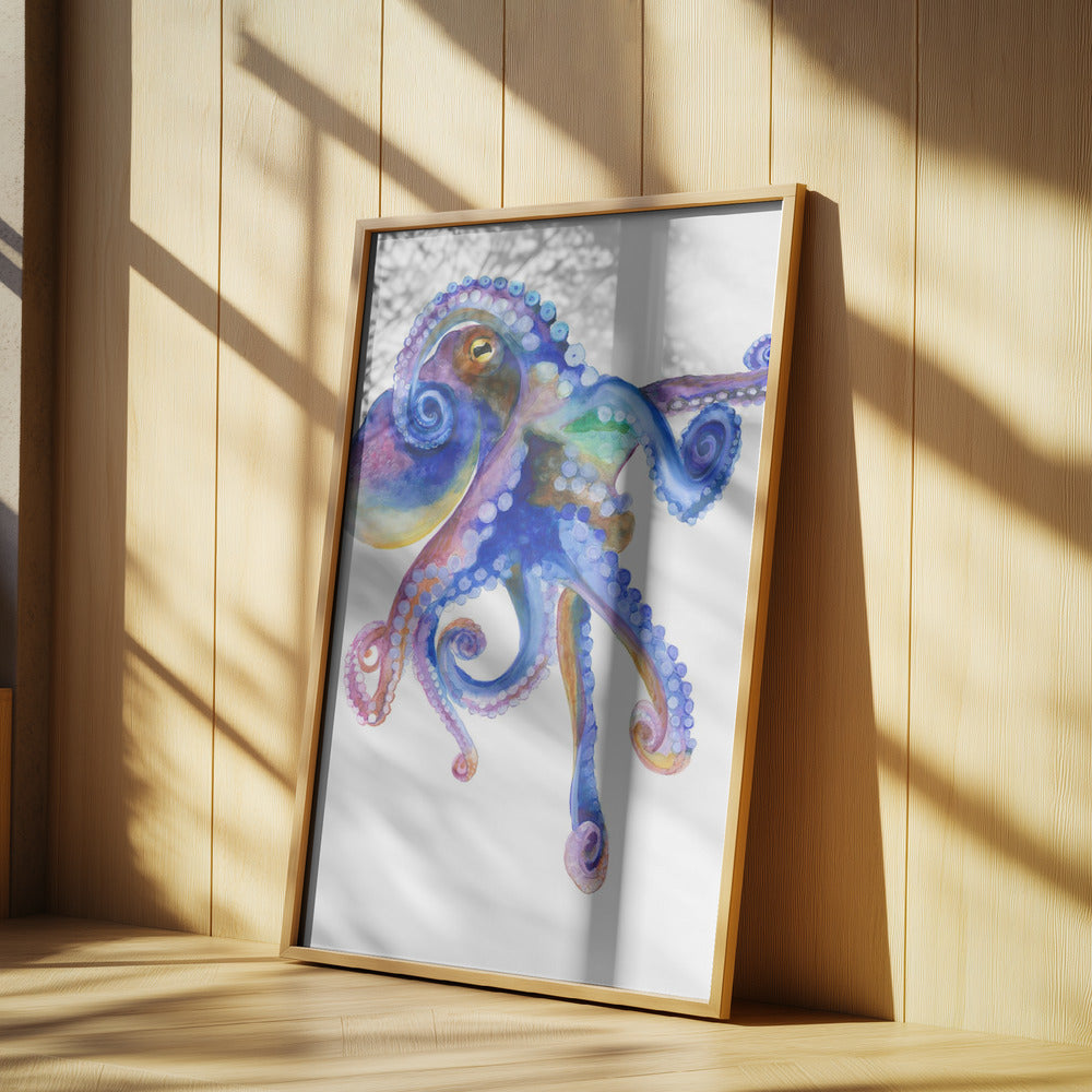 Blue Marine Octopuss | Poster