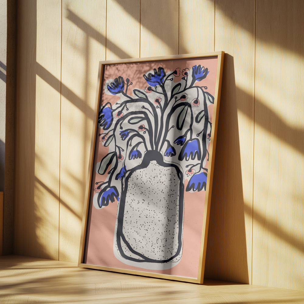 Härlig blombukett (persika) | Poster