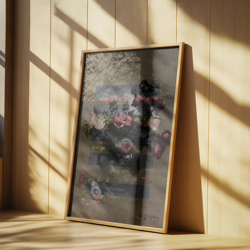 Bouquet of Vintage Oil Painting Flowers, Collage | Poster