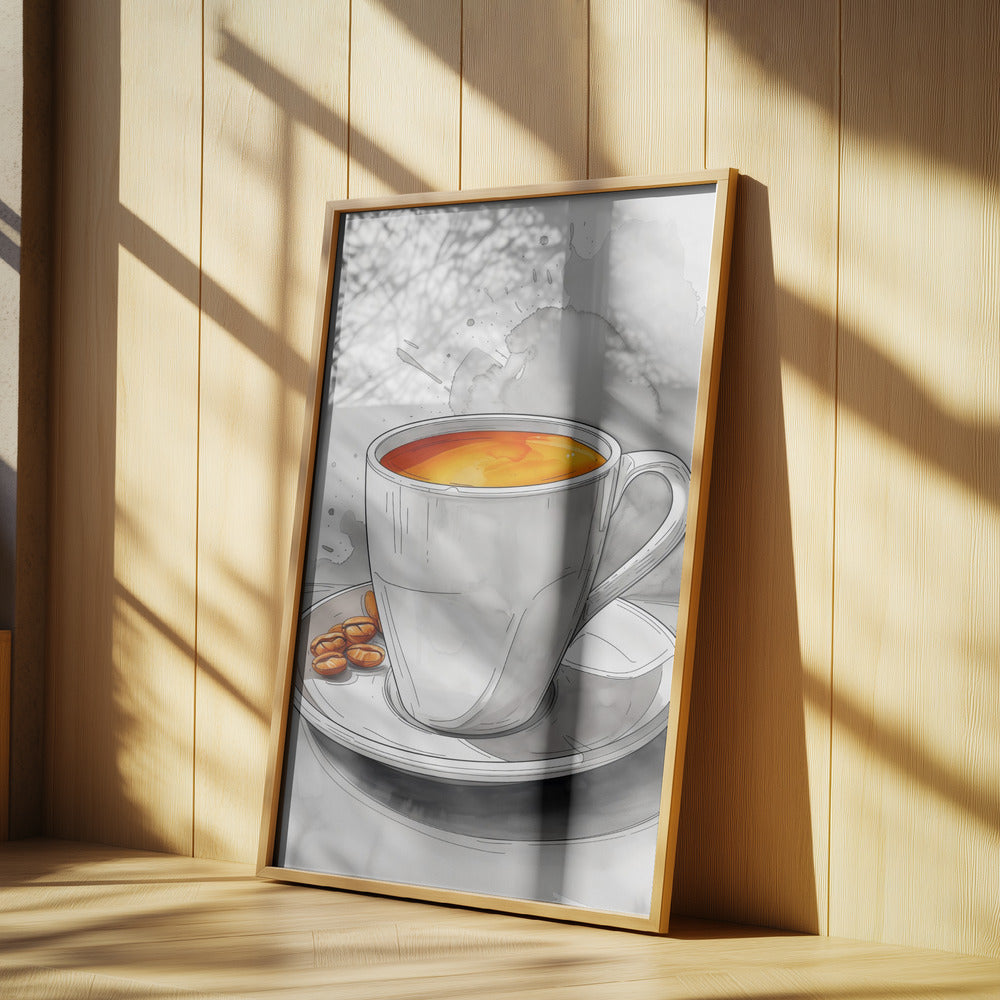 I Love Coffee Food Illustration Art (2) | Poster