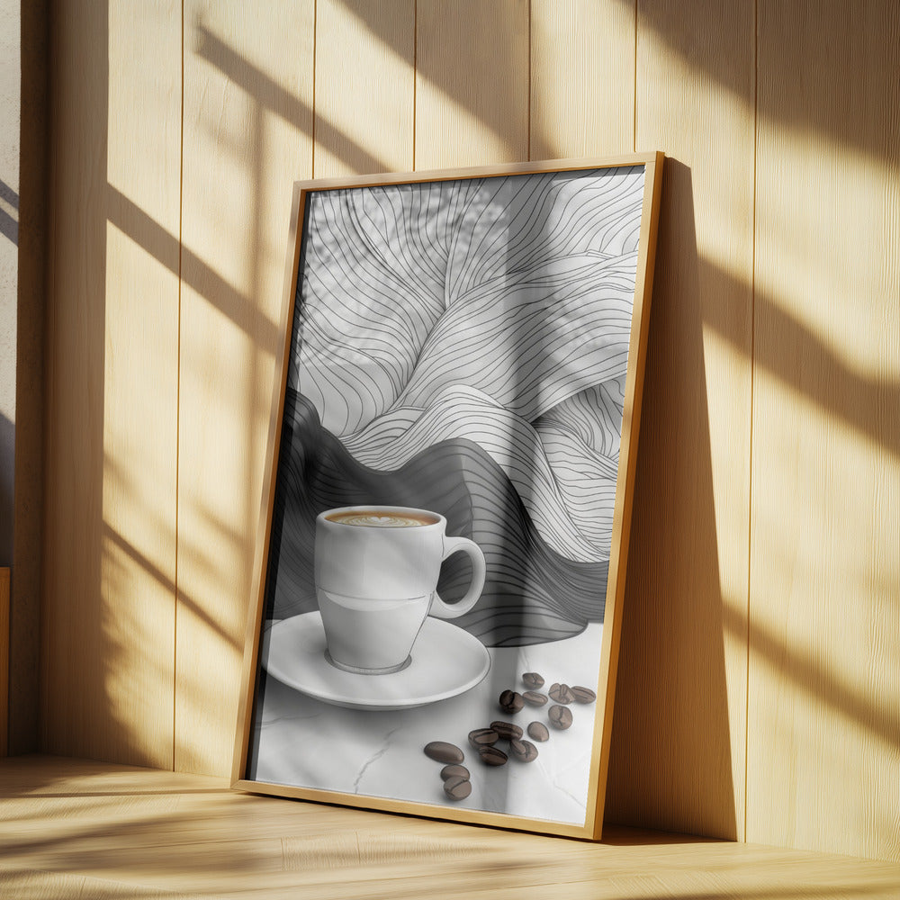 I Love Coffee Food Illustration Art (3) | Poster