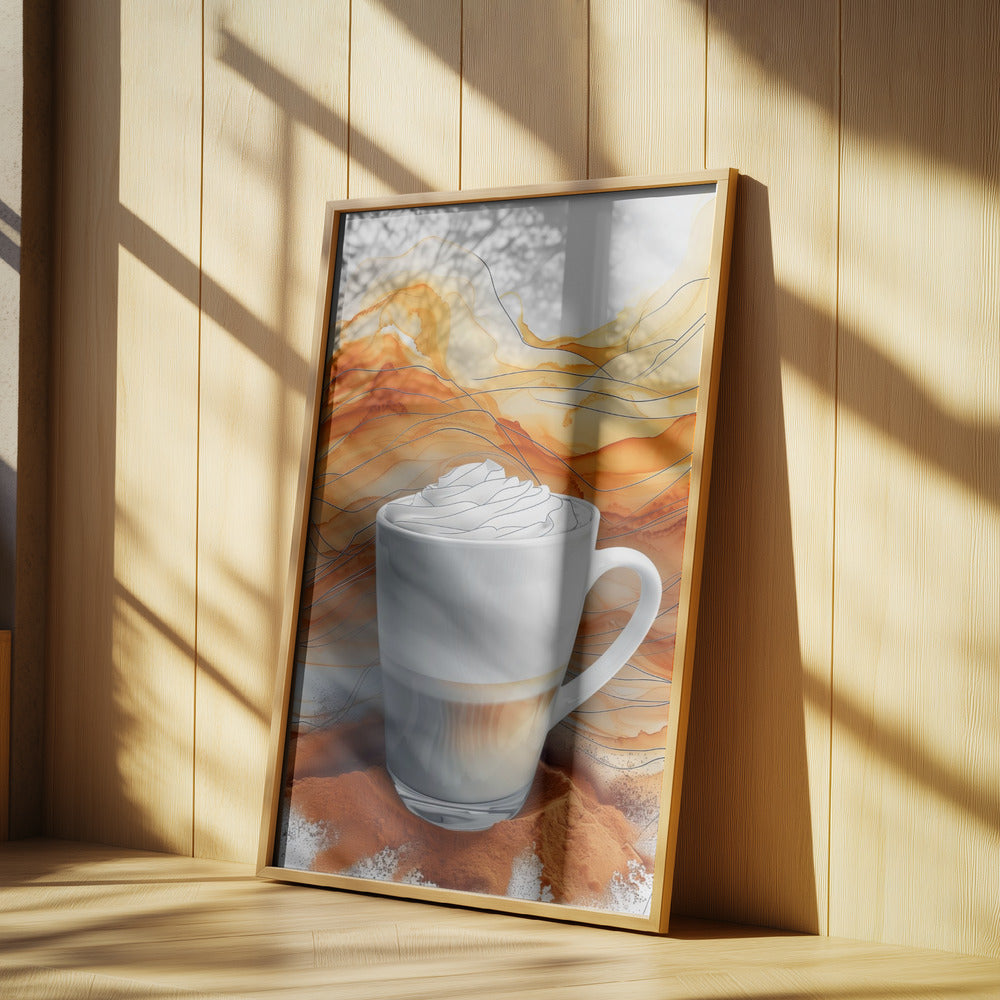I Love Coffee Food Illustration Art (4) | Poster