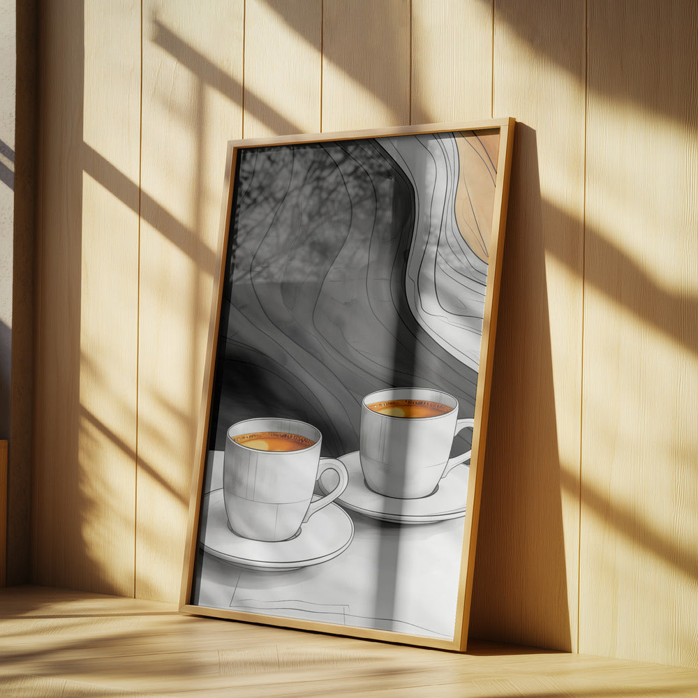 I Love Coffee Food Illustration Art (12) | Poster